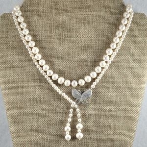 REAL Double Strand Pearl Necklace